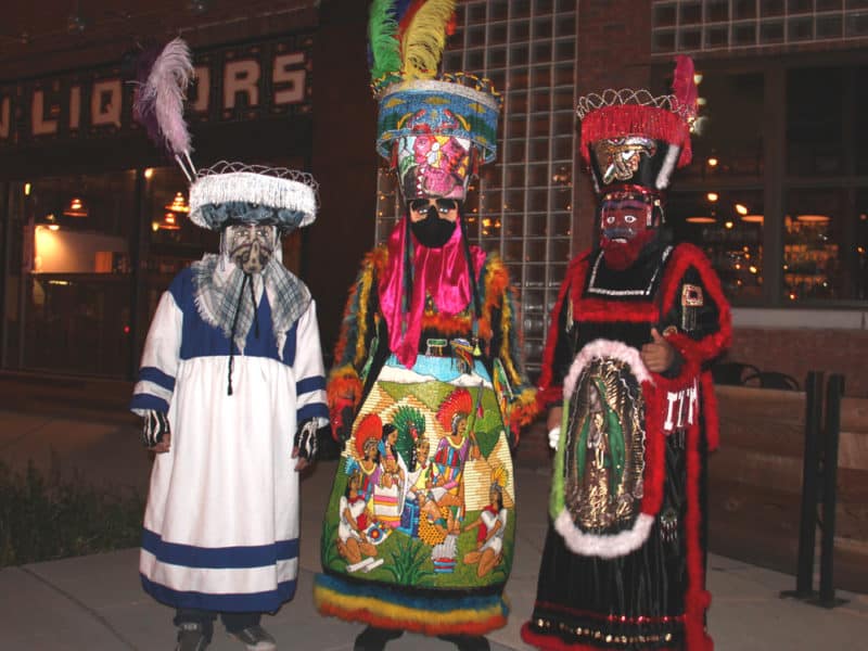 Chinelo dancers at Day of the Dead celebration 2016