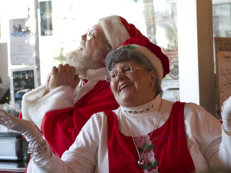 Santa and Mrs. Claus at City Newsstand 2016