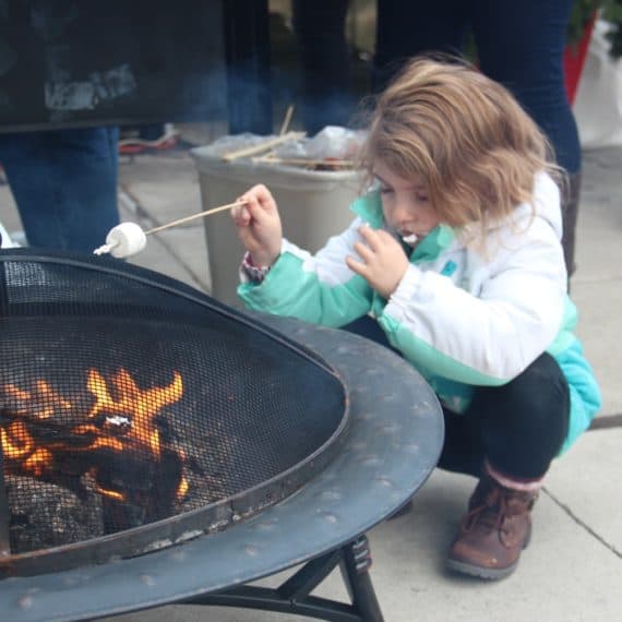 Marshmallow roasting at City Newsstand 2015