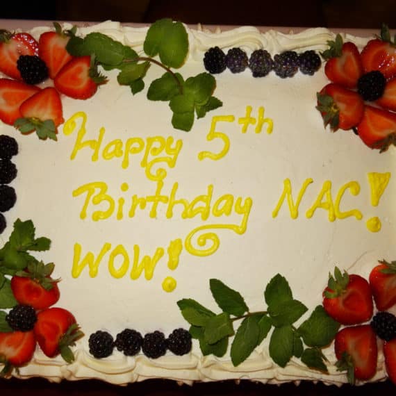 Cake! Happy 5th birthday NAC!